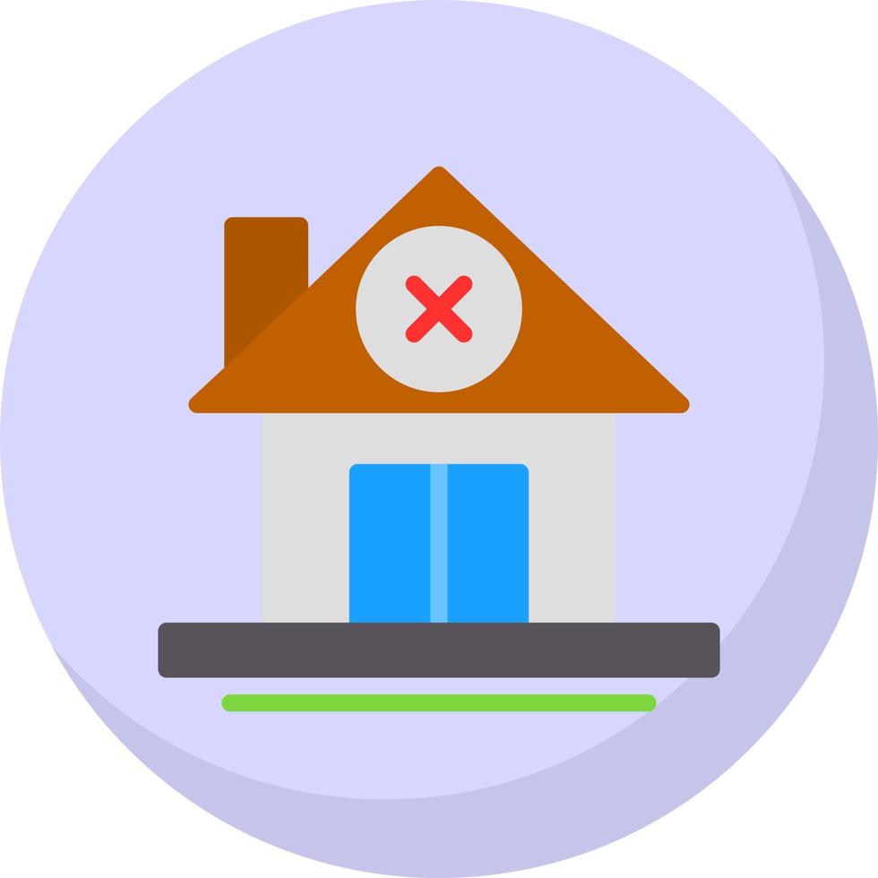 No Home Vector Icon Design