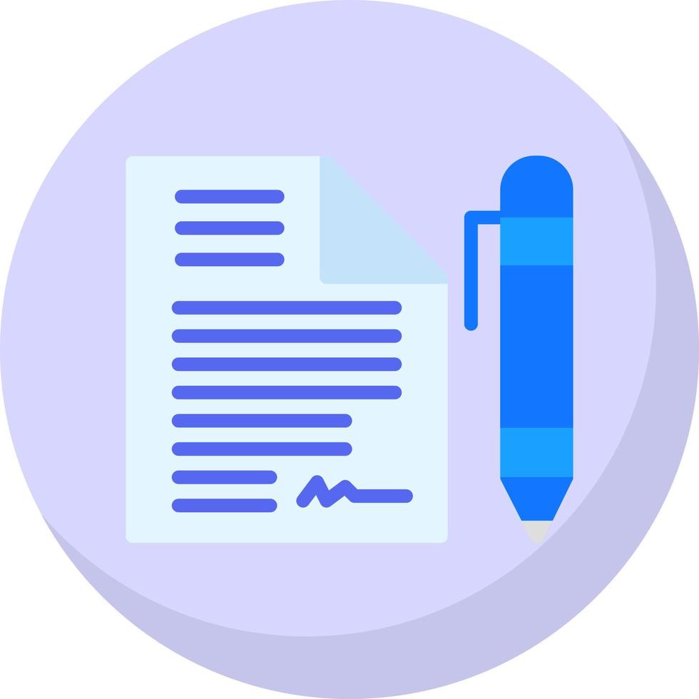 Contract Vector Icon Design