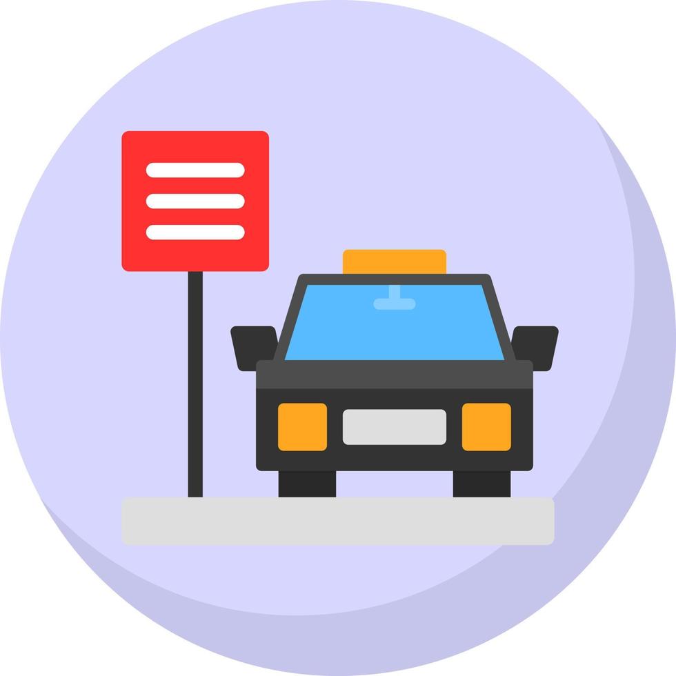 Taxi Vector Icon Design