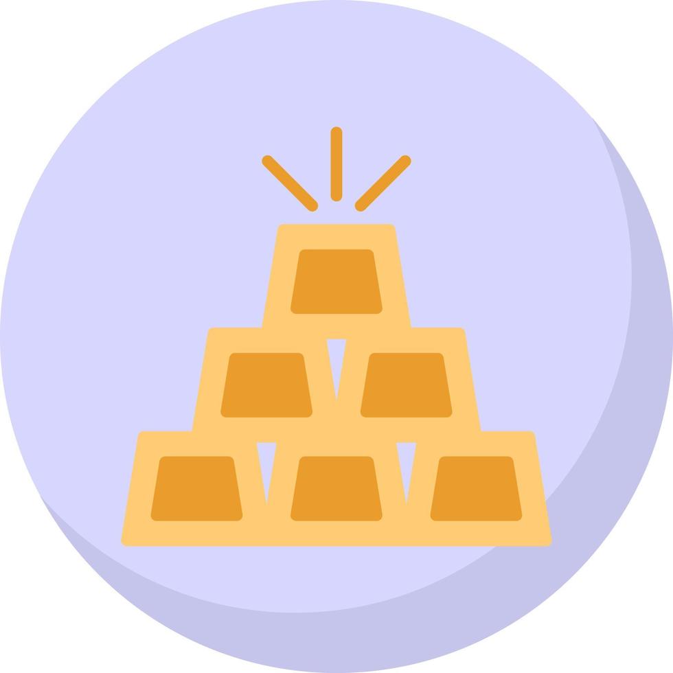 Gold Ingots Vector Icon Design