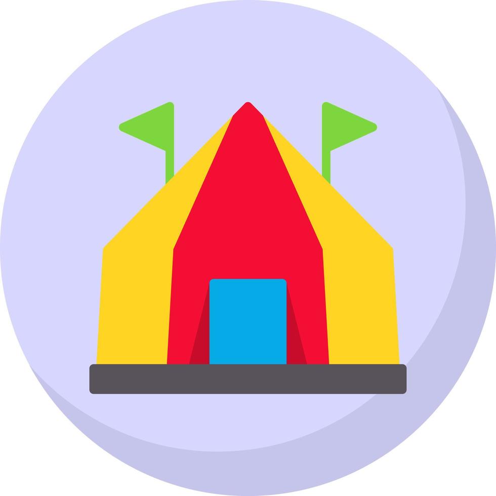 Circus Tent Vector Icon Design