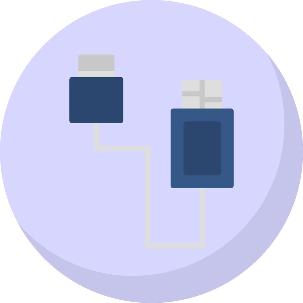 Usb Cable Vector Icon Design