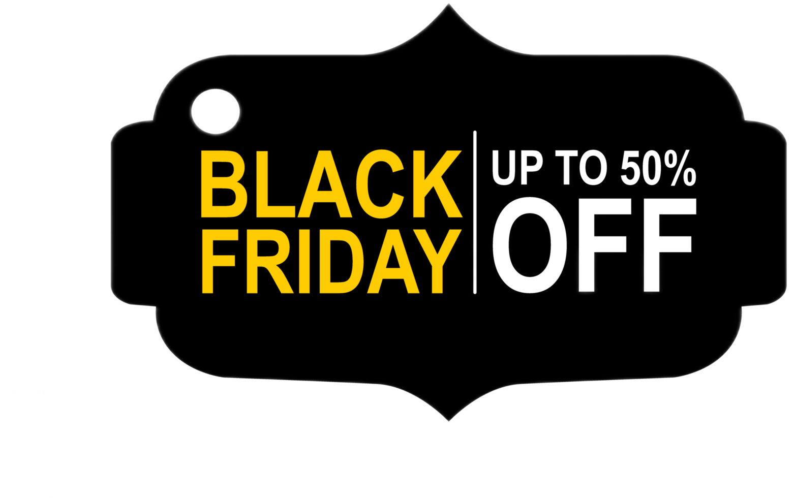 Black Friday Label - png