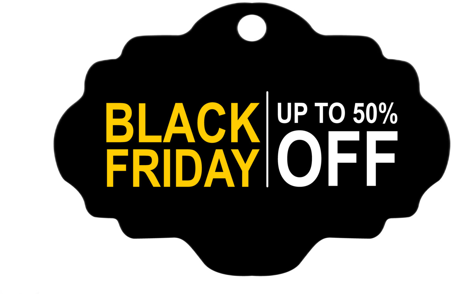 Black Friday Label - png