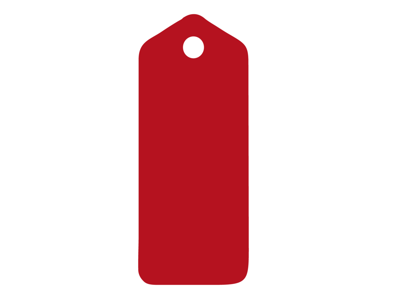 Red Blank Label png