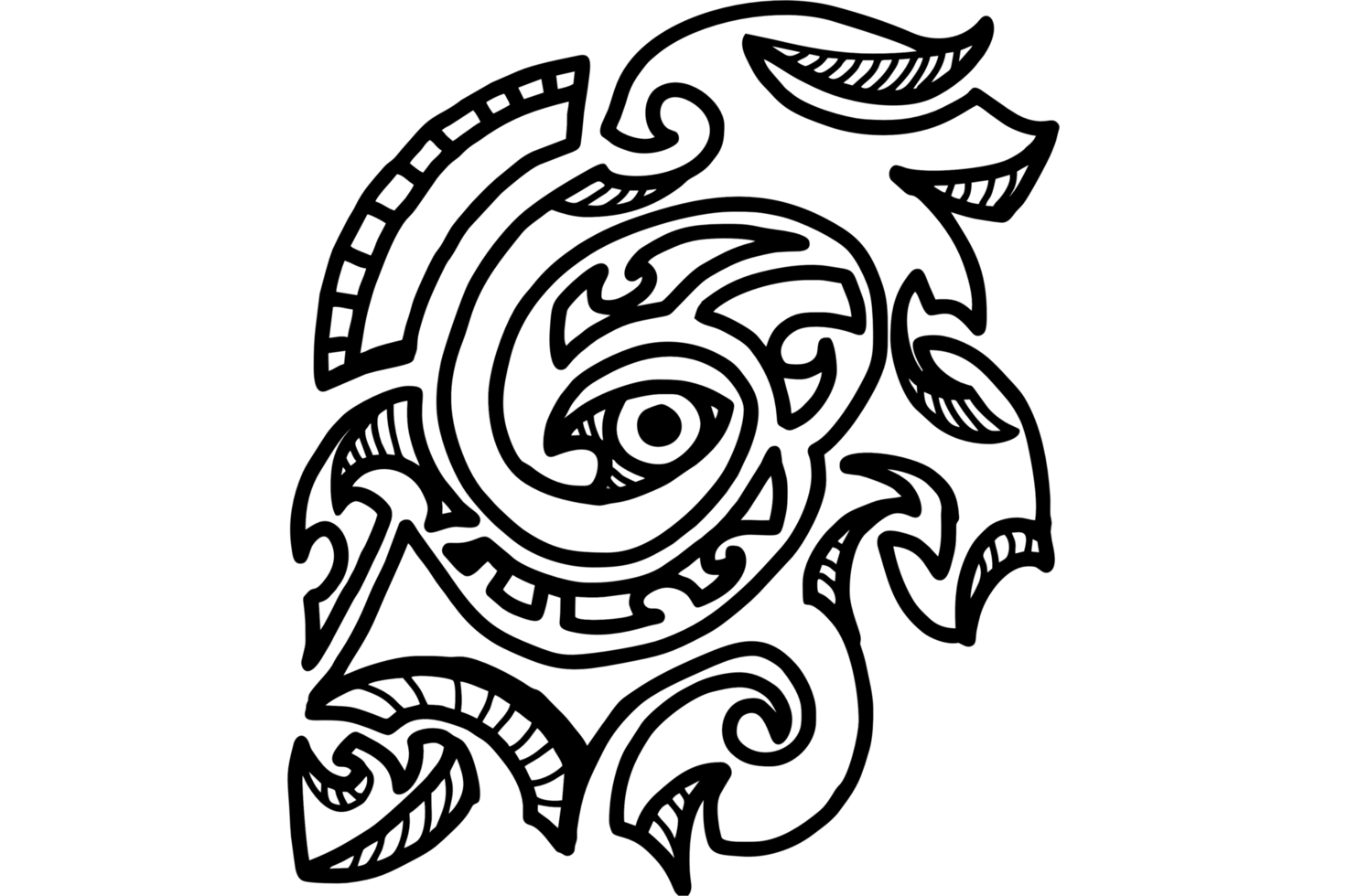 ornamento tribal tatuaje diseño png