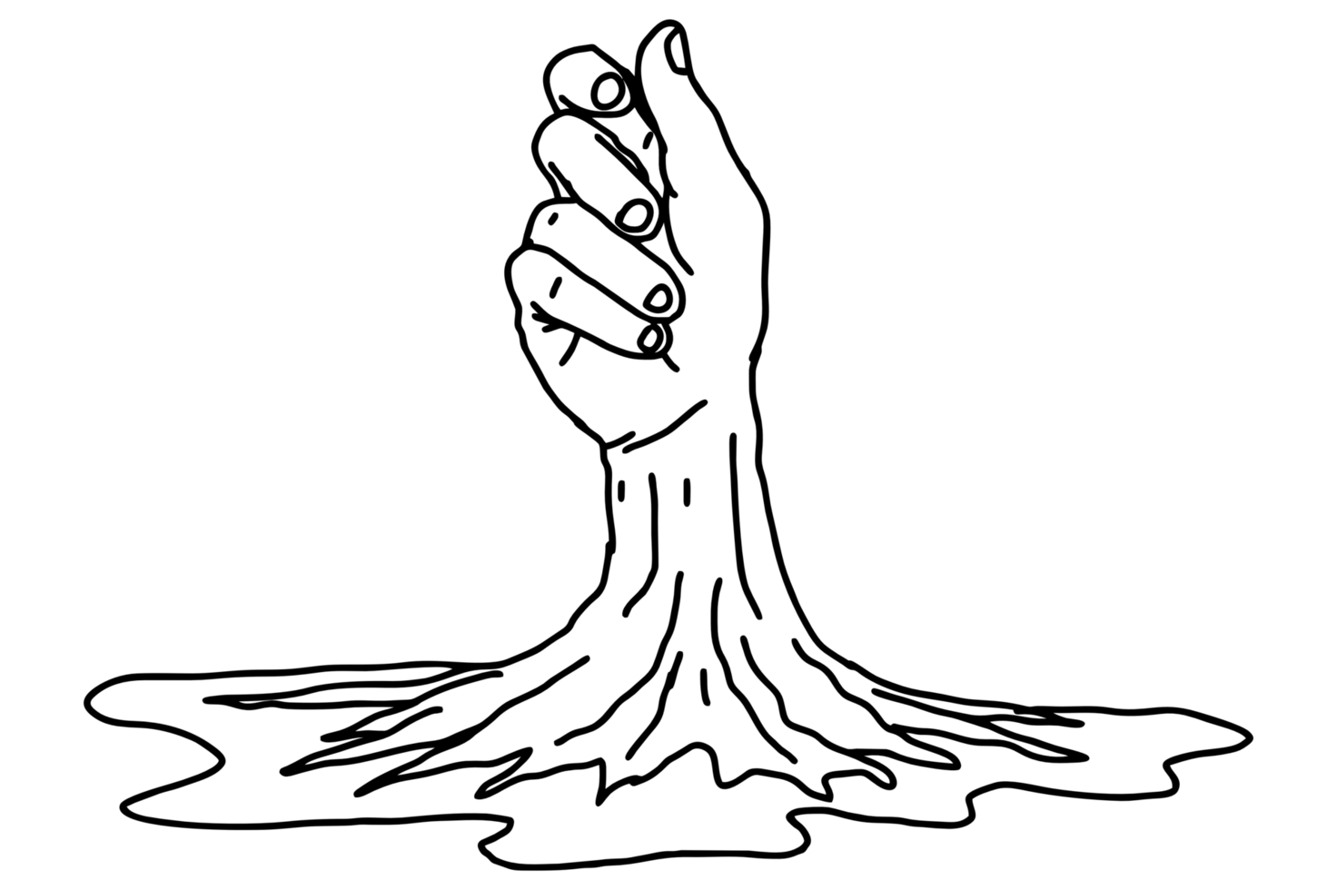 mano conformado árbol png