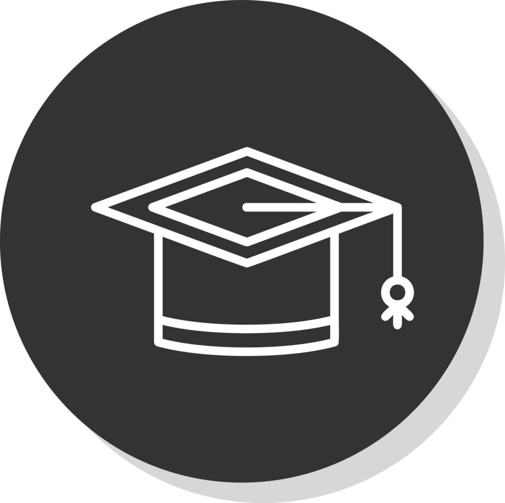 Mortarboard Vector Icon Design