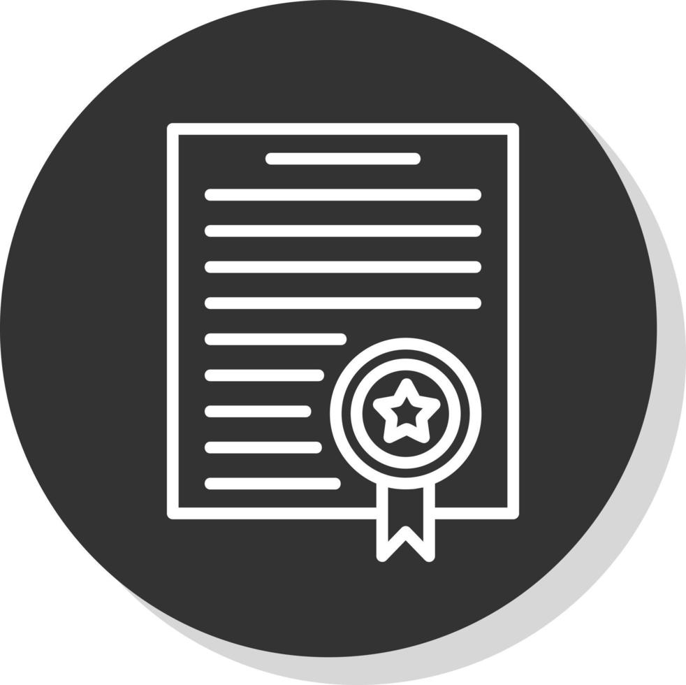 Certificate Vector Icon Design