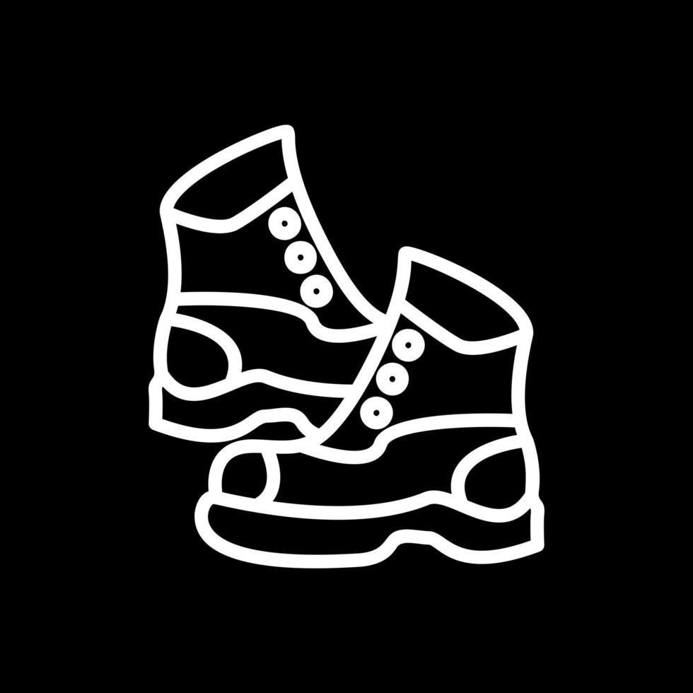 diseño de icono de vector de botas