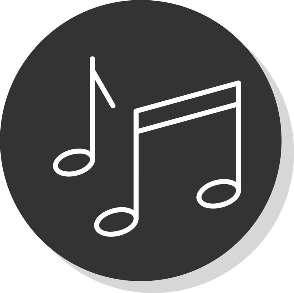 diseño de icono de vector de nota musical