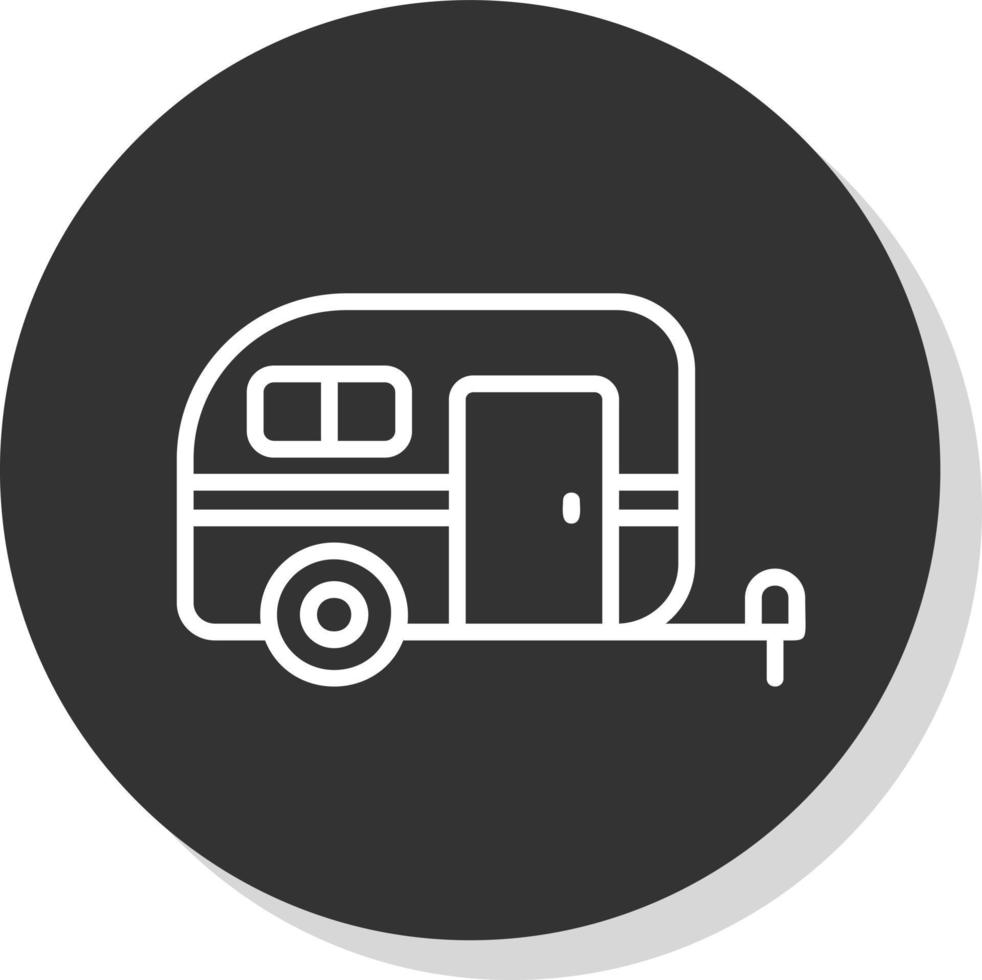 diseño de icono de vector de caravana