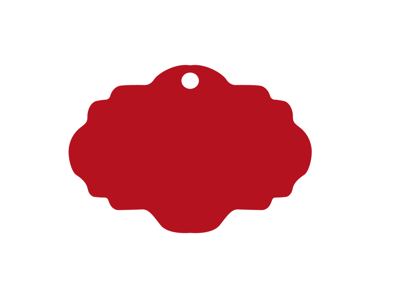 Red blank label 21169753 png