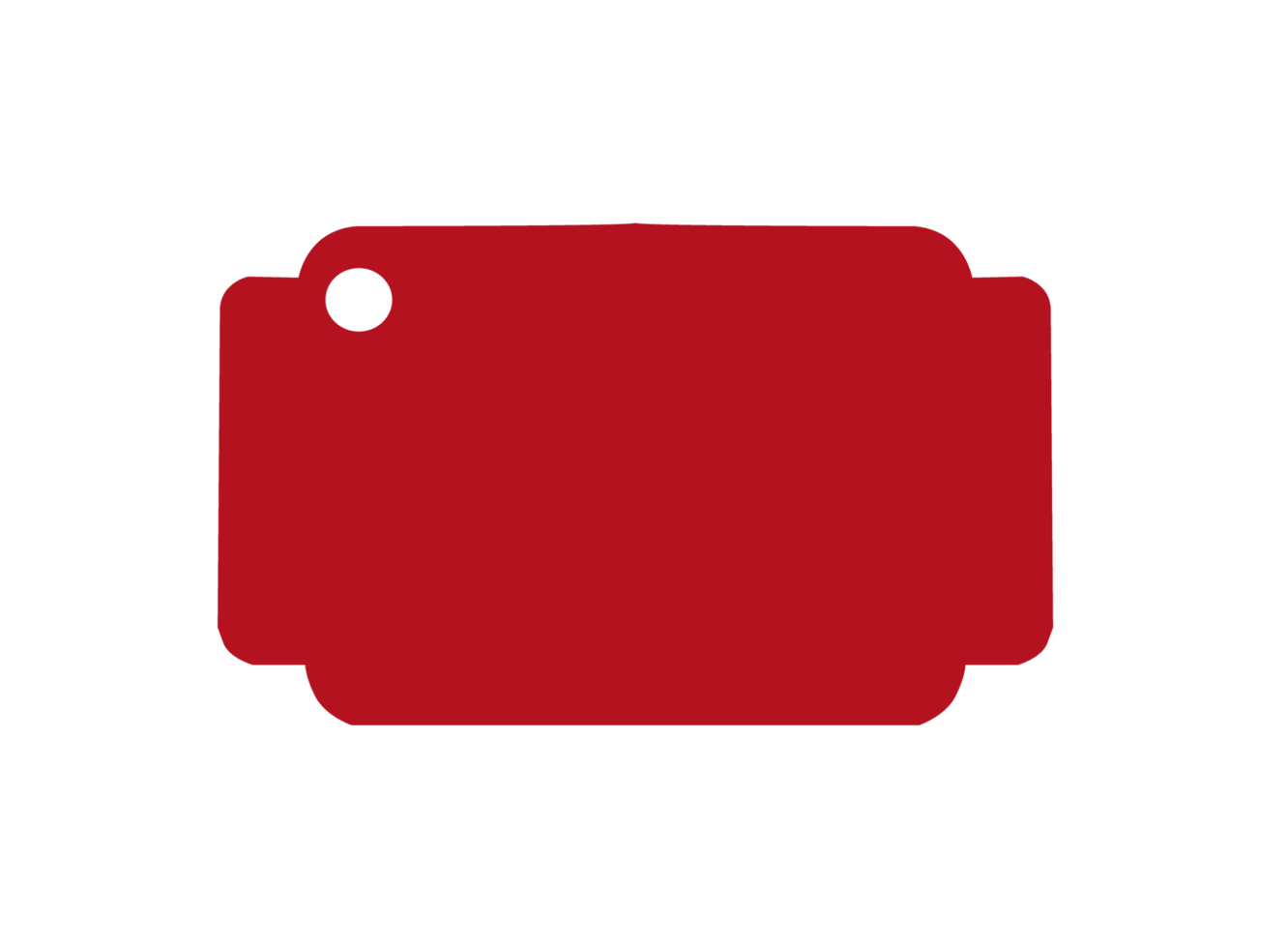 Red Blank Label png