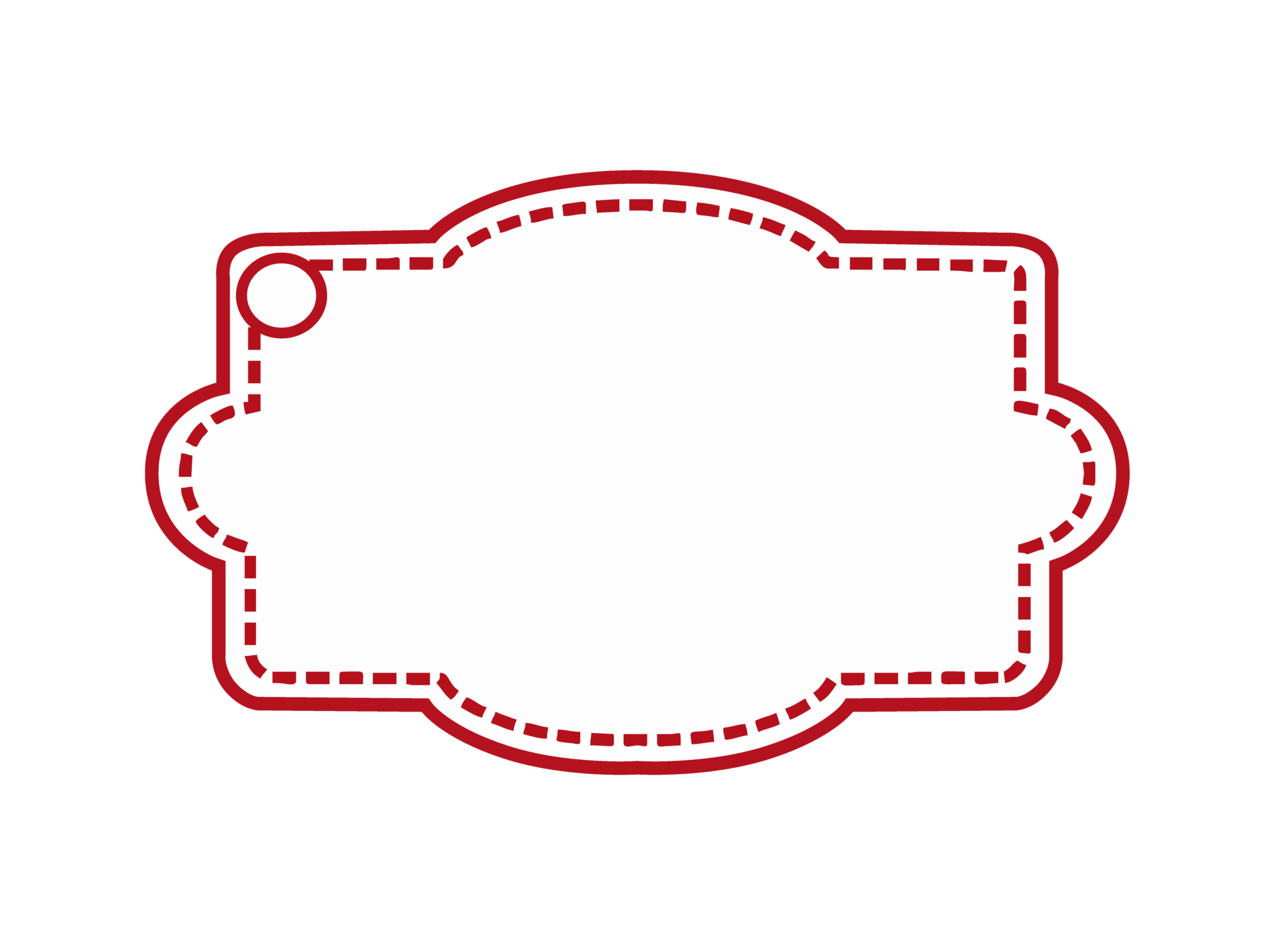 blanco blanco etiqueta con rojo contorno 21169755 PNG