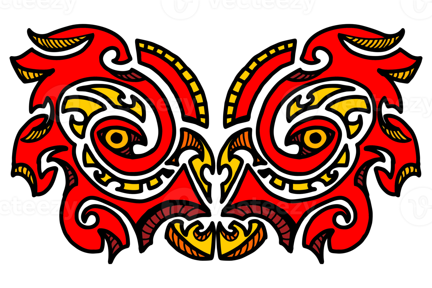 Red Owl Mask Tattoo Design 21169784 PNG