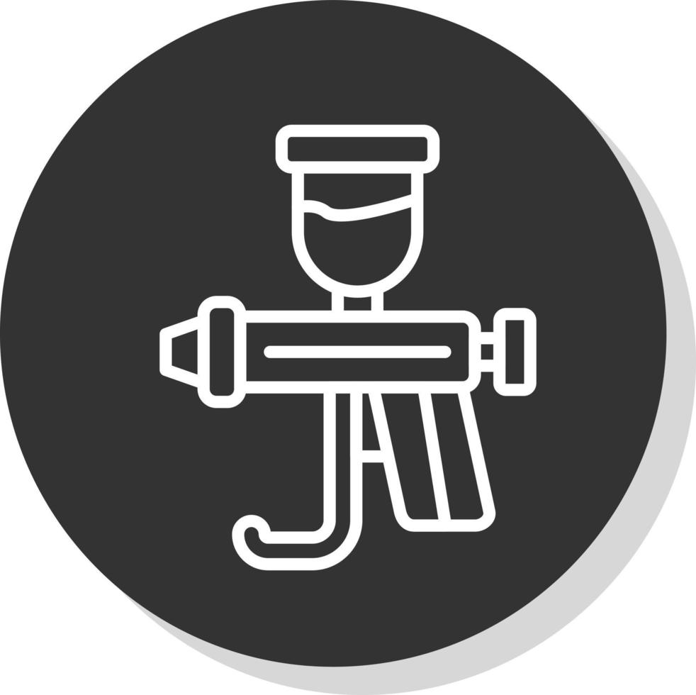 Spray Gun Vector Icon Design