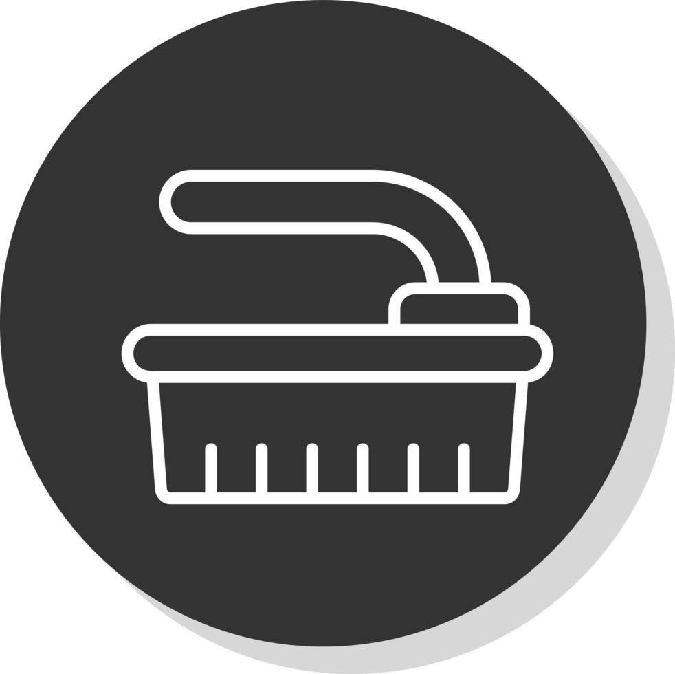 Cleaning Brush Vector Icon Design