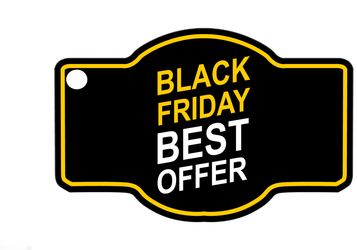 Black Friday Label - png