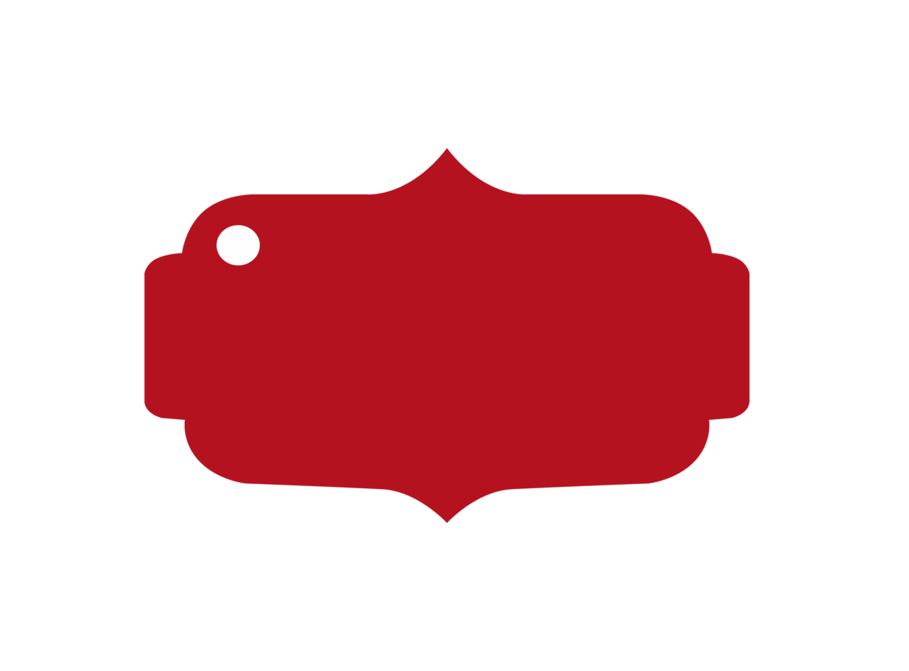 Red Blank Label png