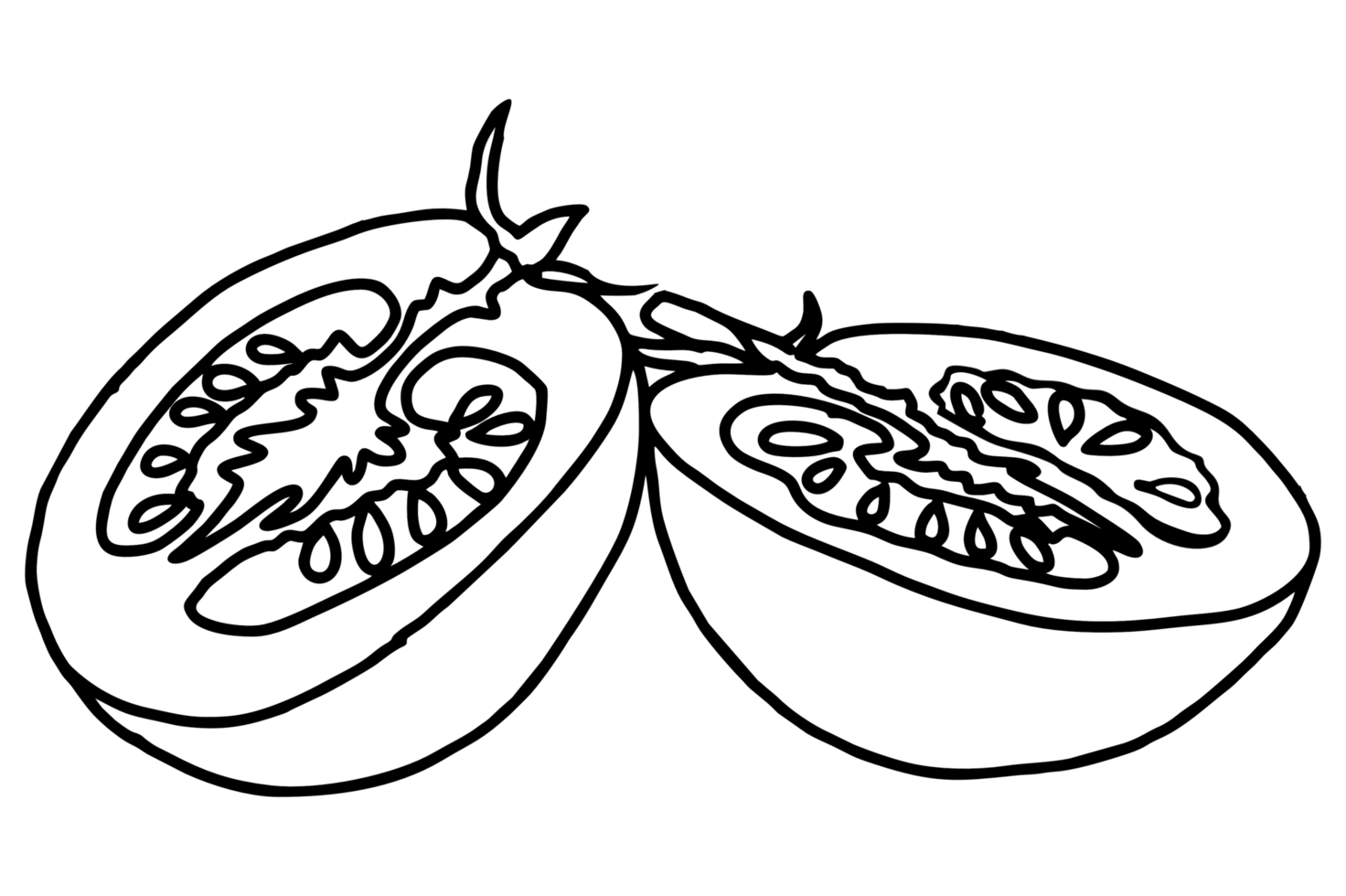 Fresh tomato slices png