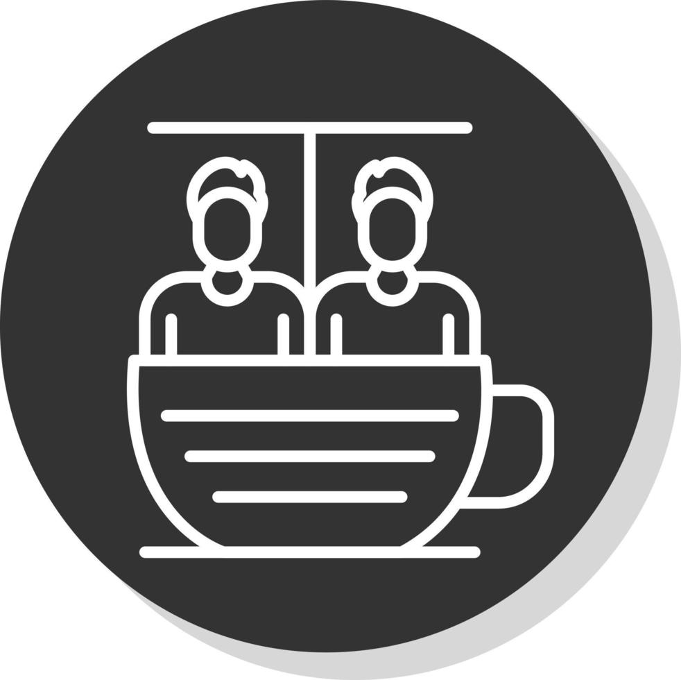 Tea Cup Ride Vector Icon Design