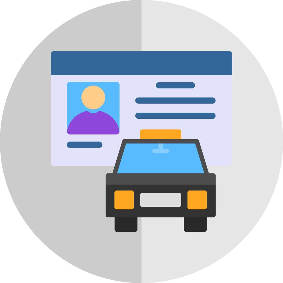 Driver License Vector Icon Design