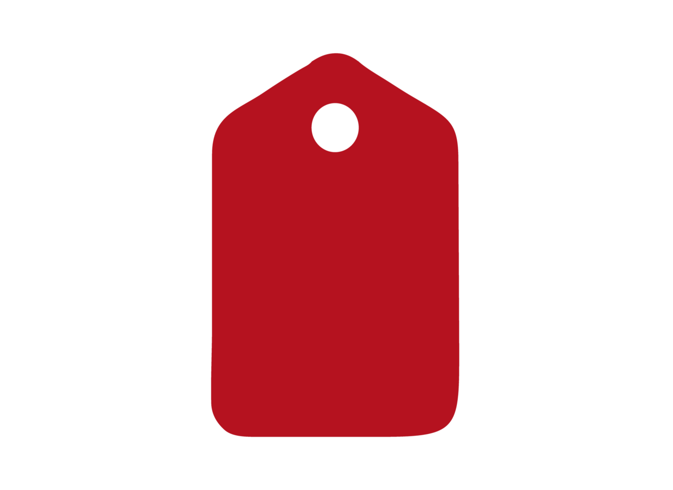 Red Blank Label png
