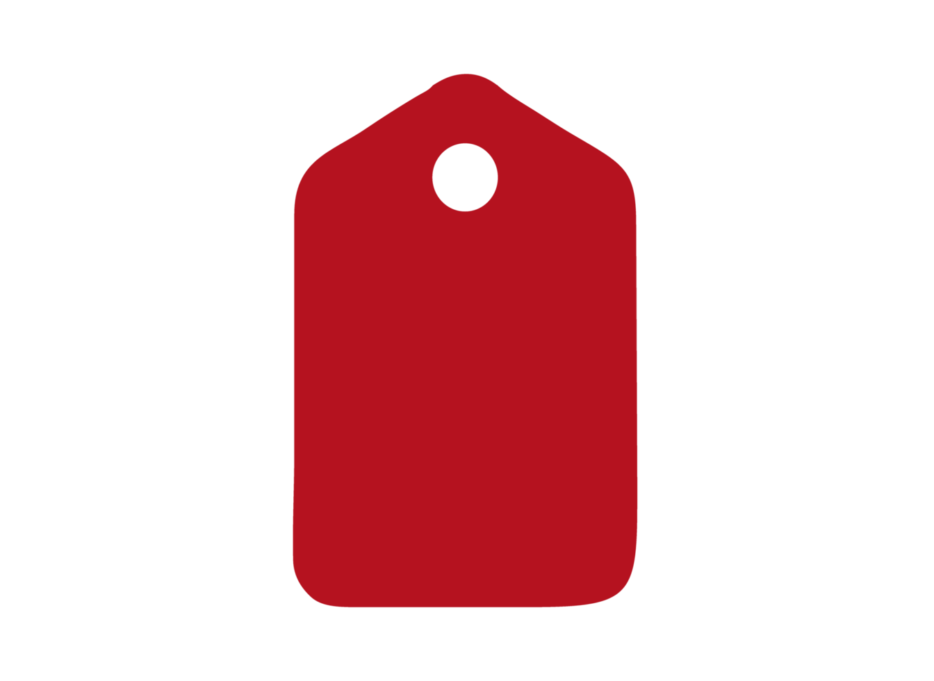 rosso vuoto etichetta png