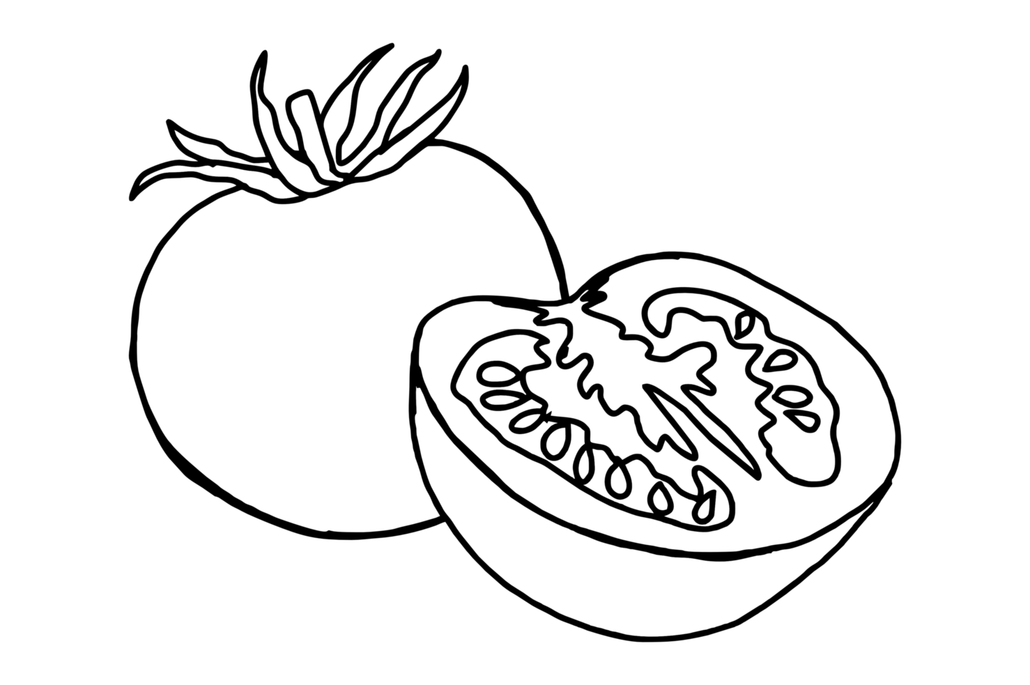 Fresh tomato slices png