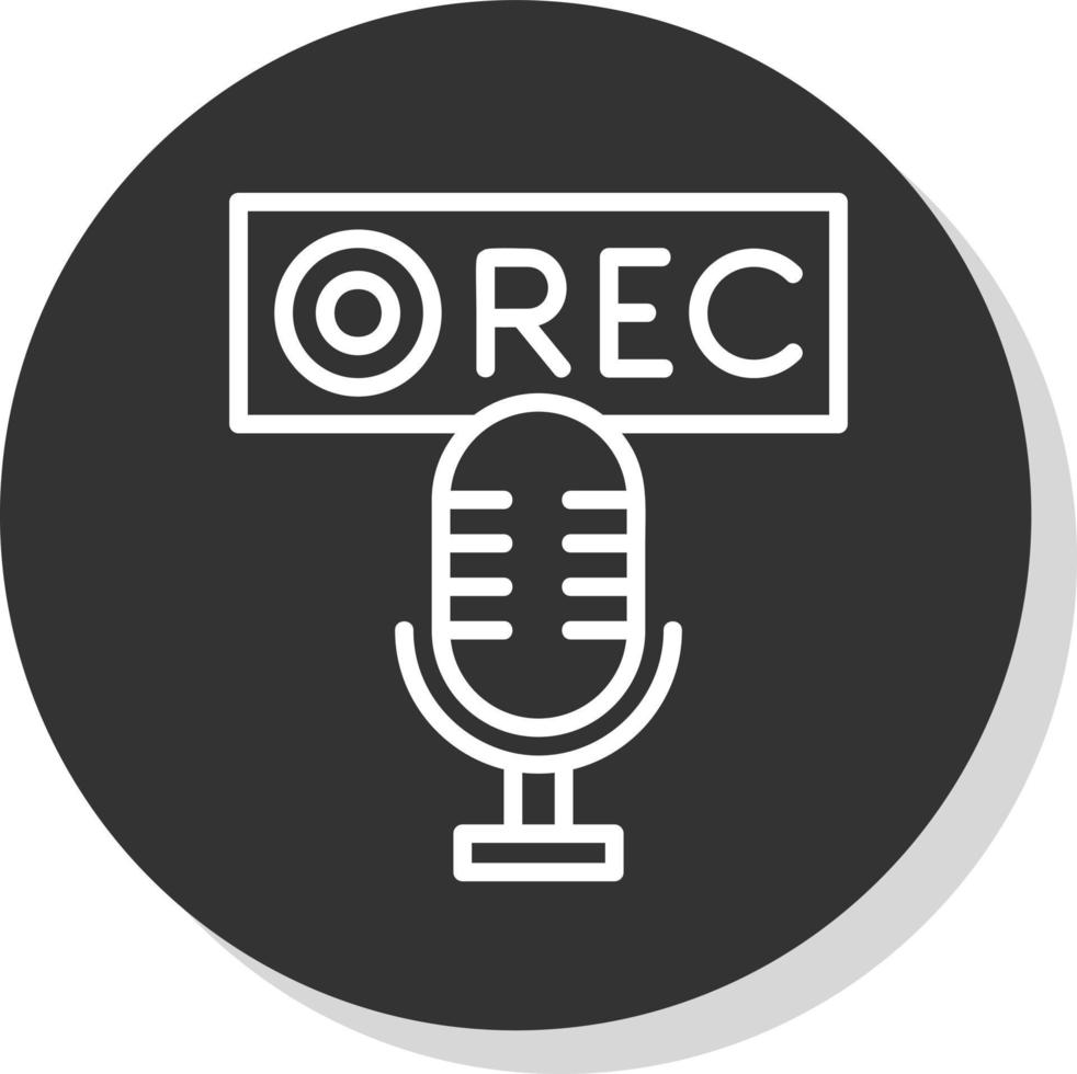 Recording Vector Icon Design