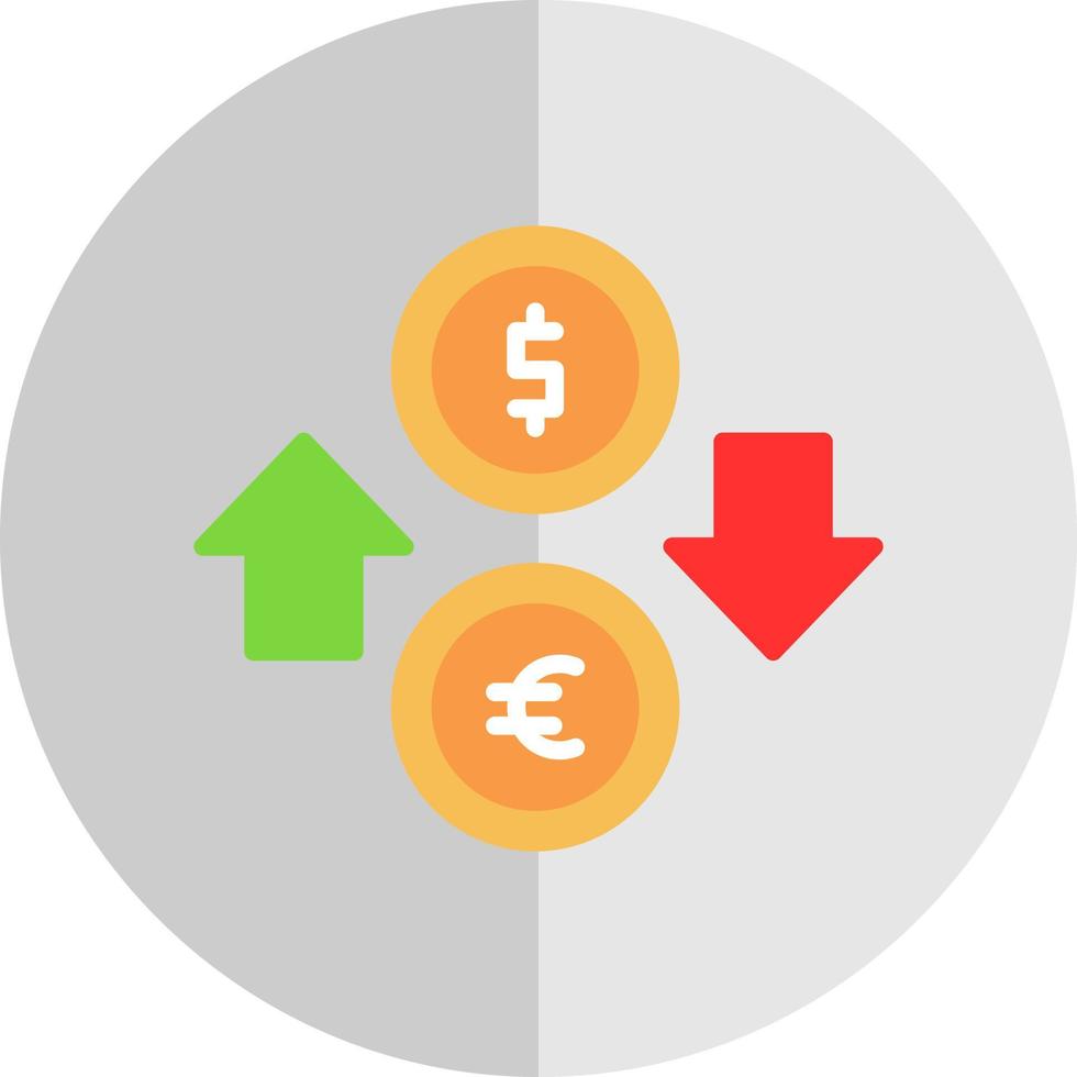 diseño de icono de vector de cambio de moneda