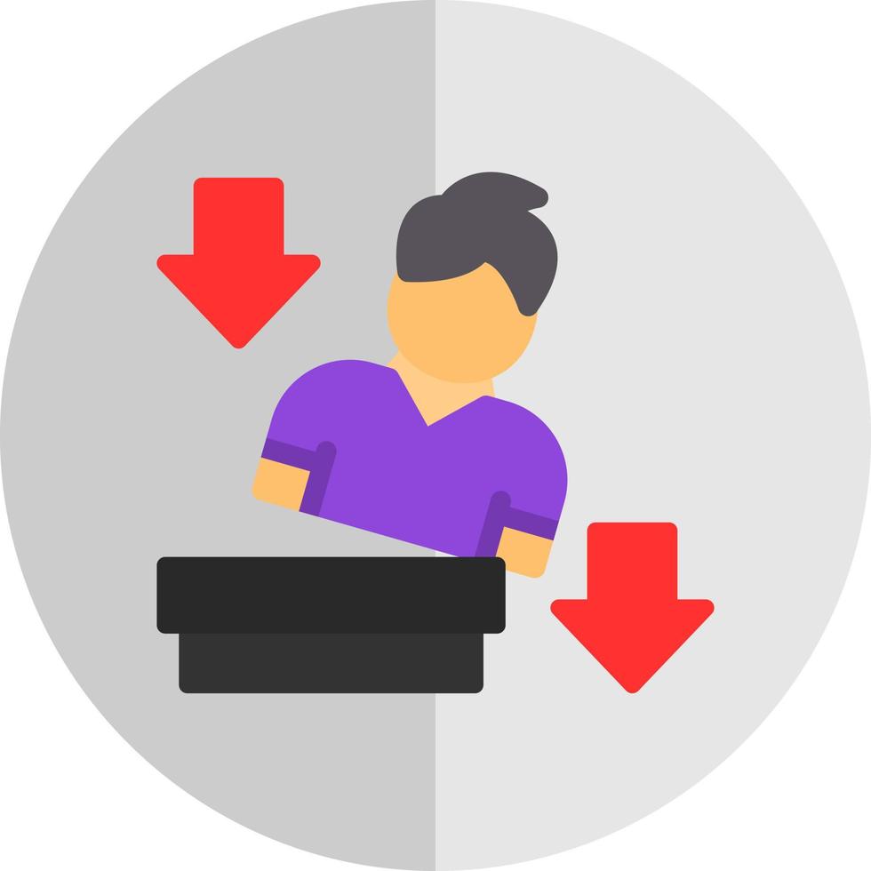 Falling Vector Icon Design