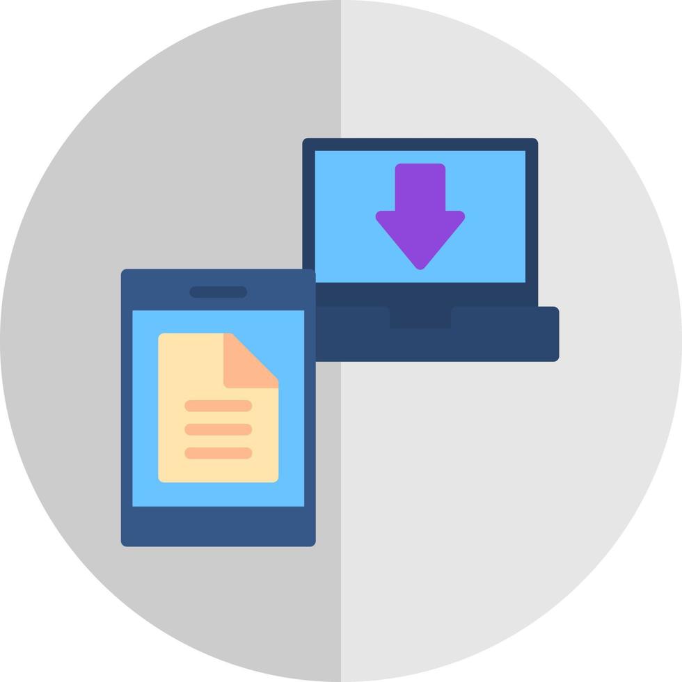 File Transfer Vector Icon Design