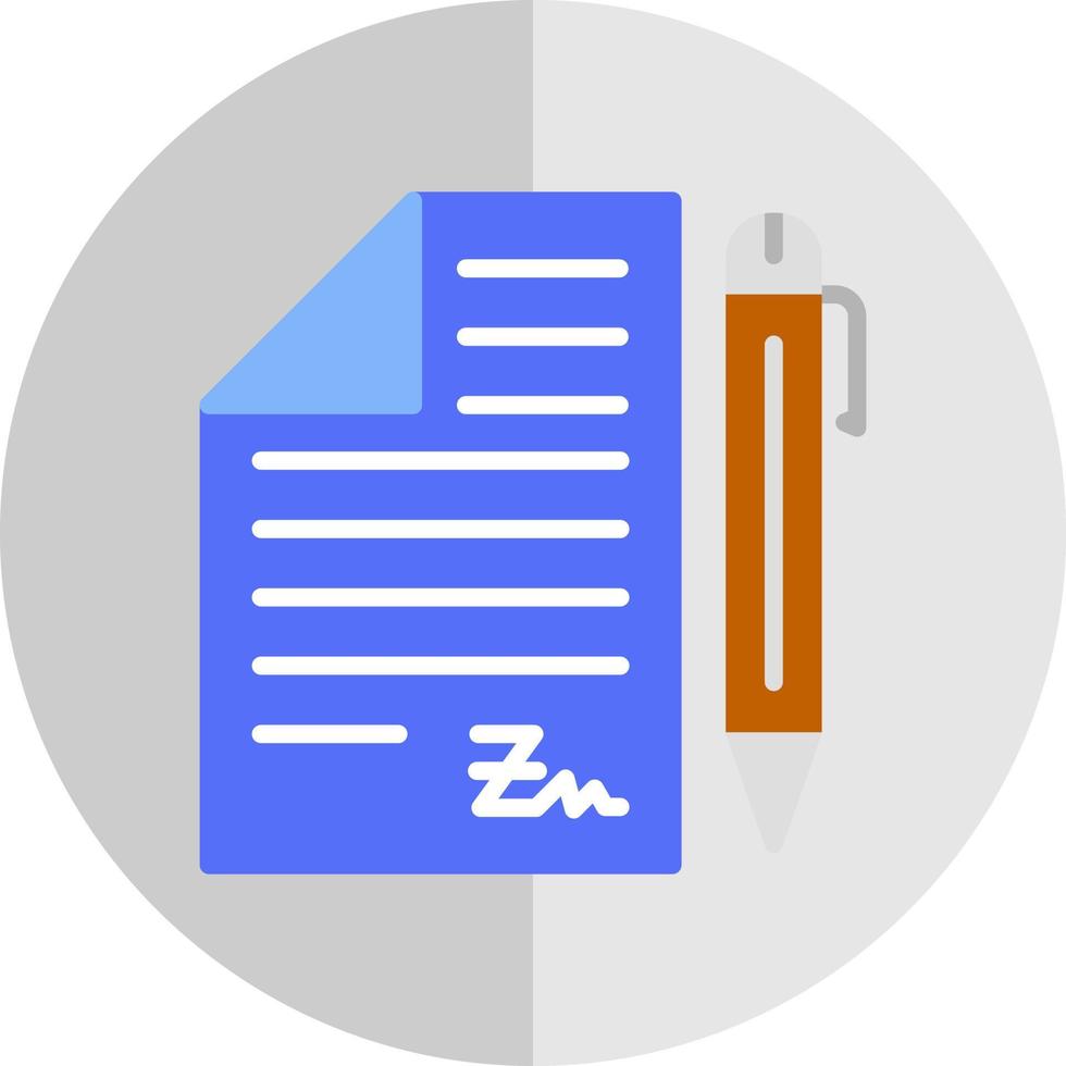 Contract Vector Icon Design