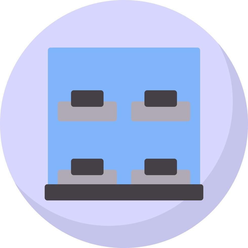 Capsule Hotel Vector Icon Design