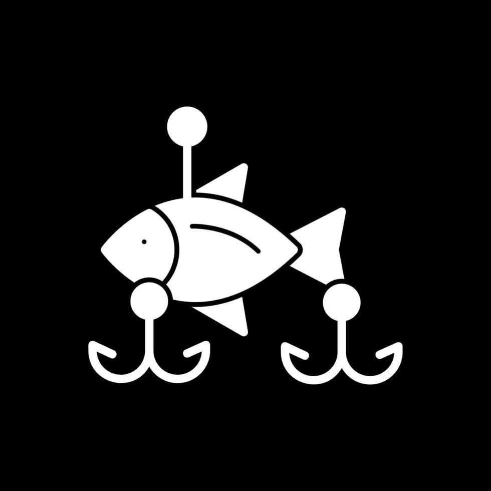 diseño de icono de vector de cebos de pesca