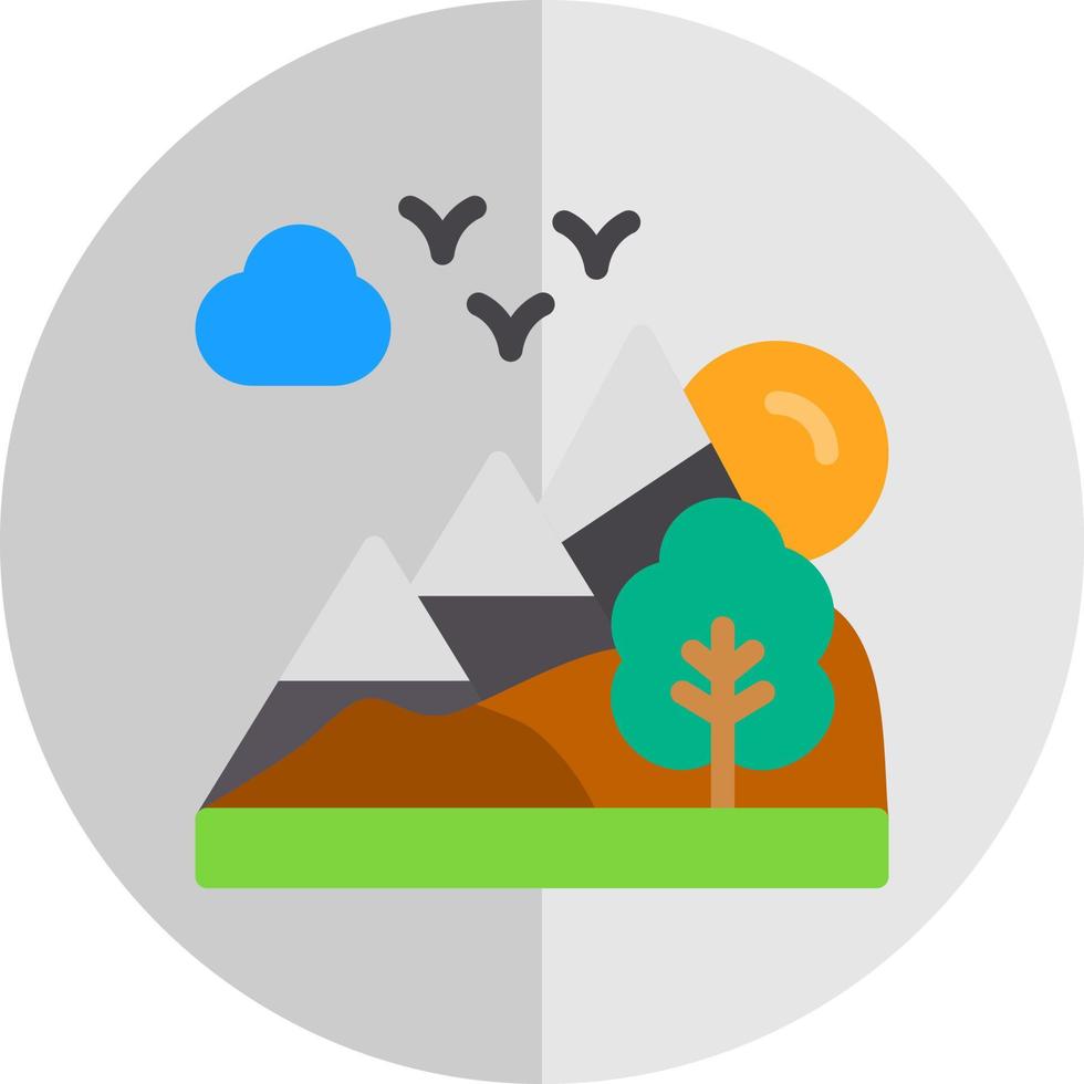 Landscape Vector Icon Design