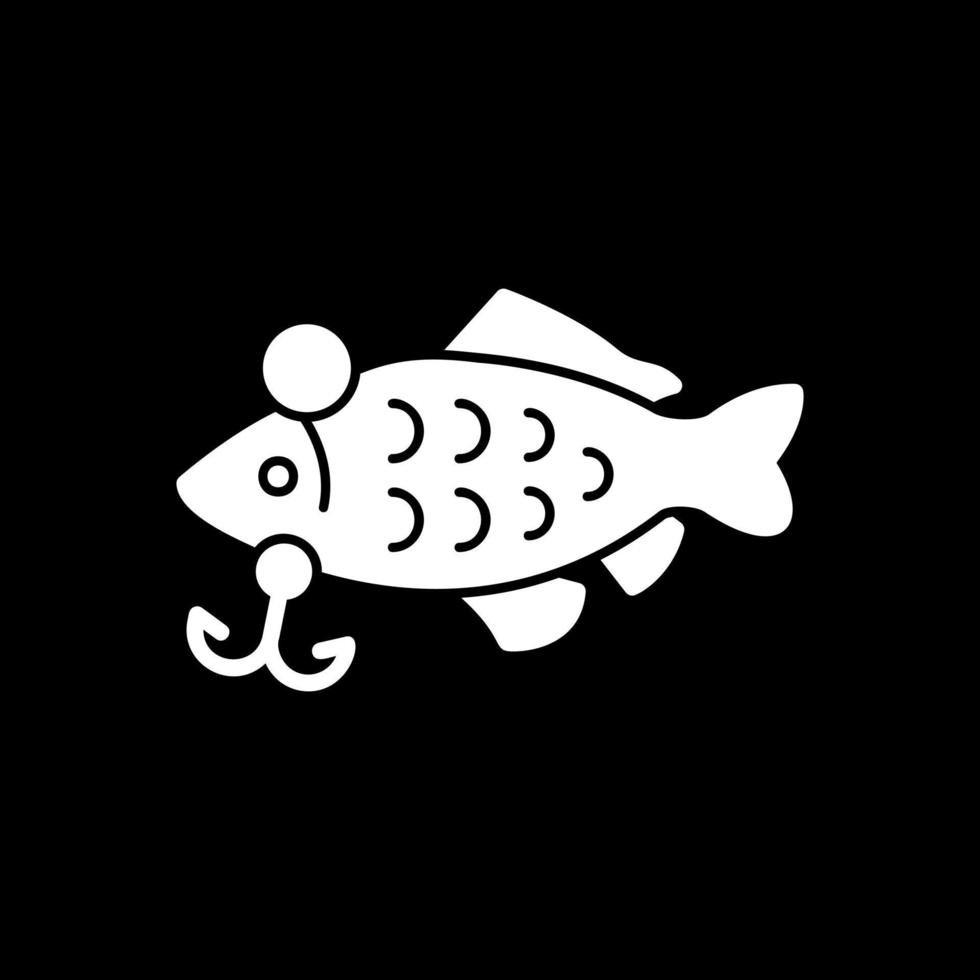 diseño de icono de vector de cebos de pesca