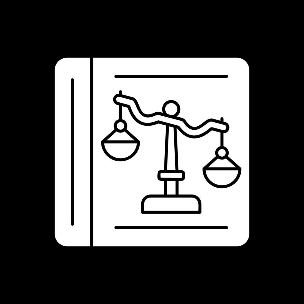 Law Book Vector Icon Design