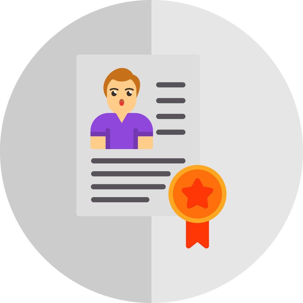 Certificate Vector Icon Design