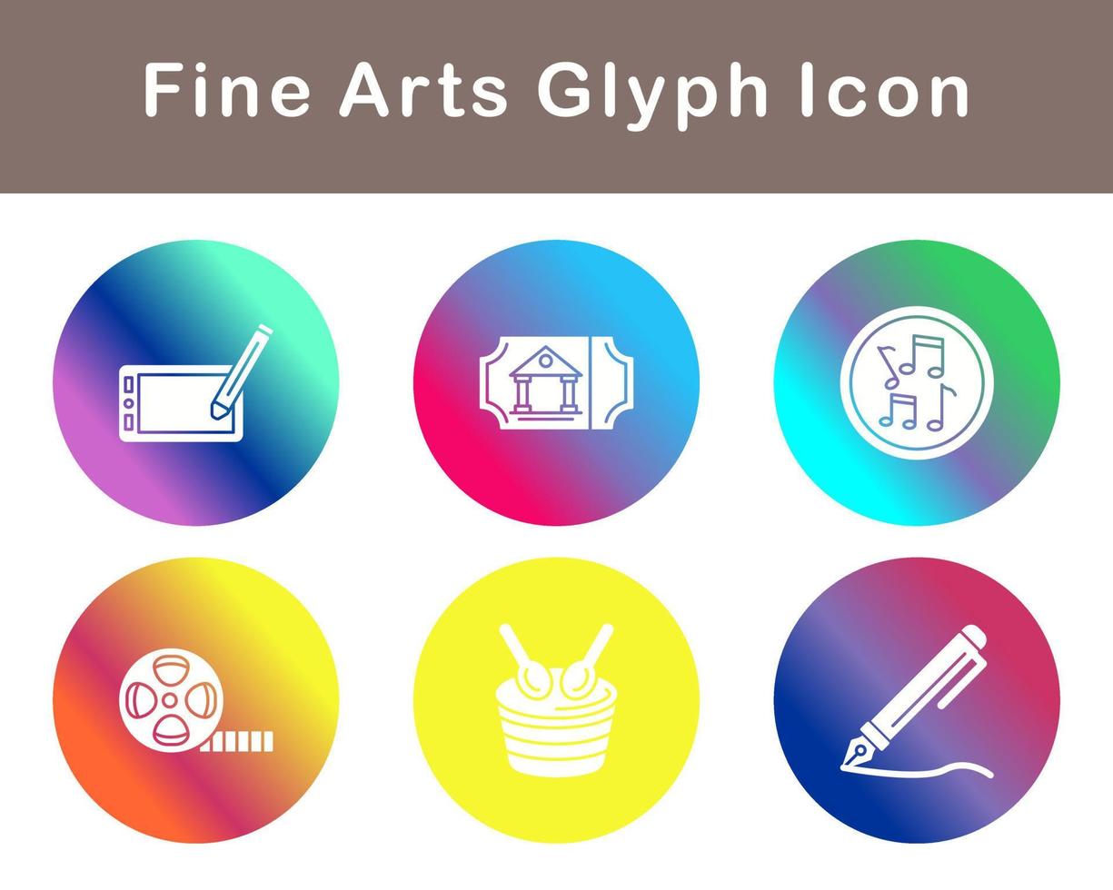 Fine Arts Vector Icon Set