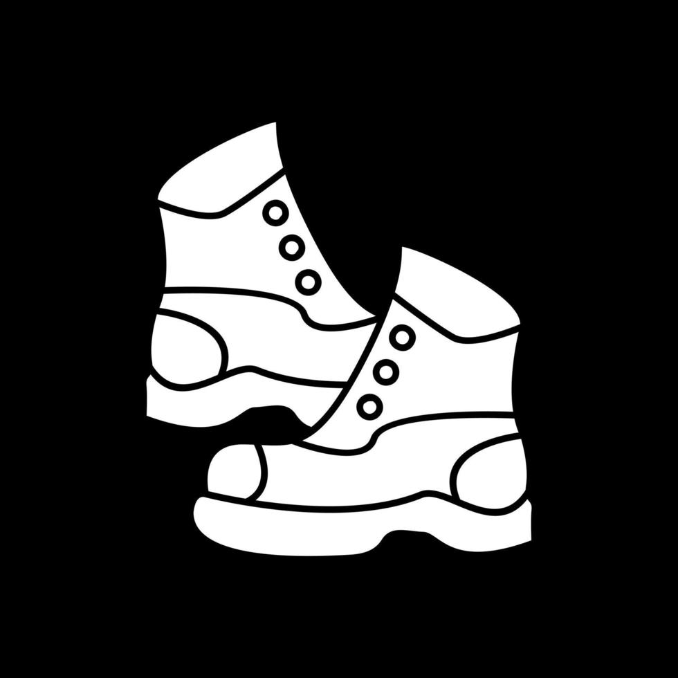 diseño de icono de vector de botas