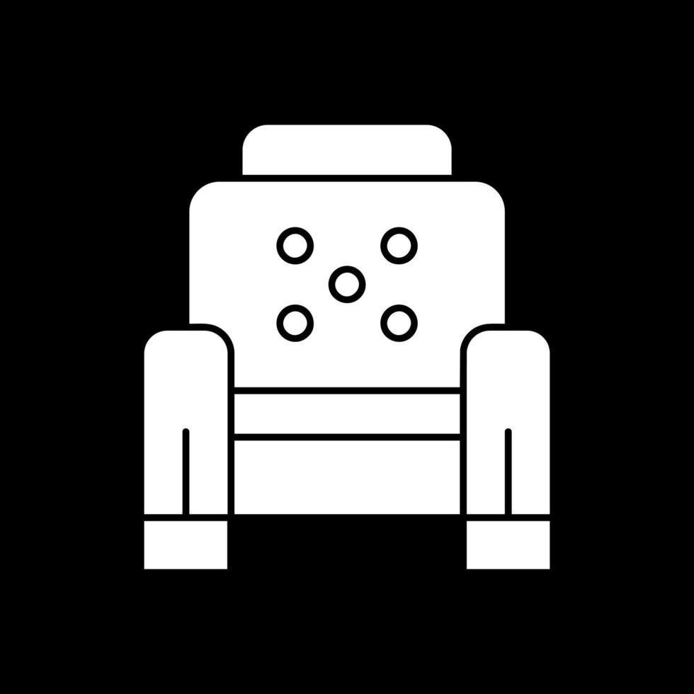 diseño de icono de vector de sillón