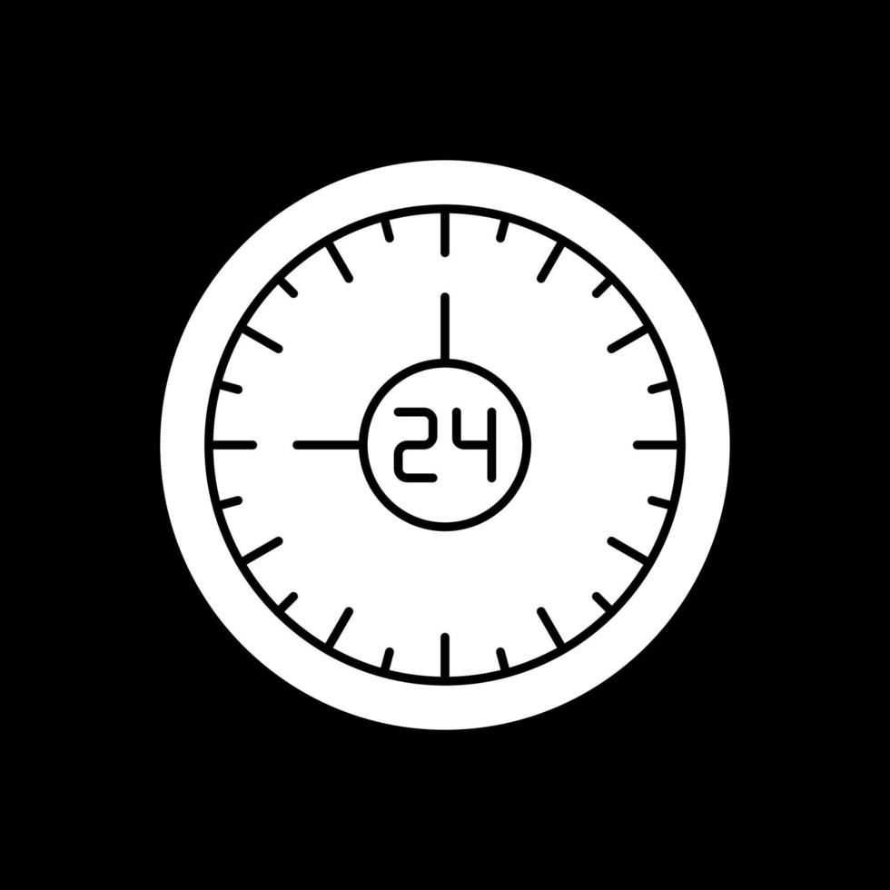 diseño de icono de vector de 24 horas