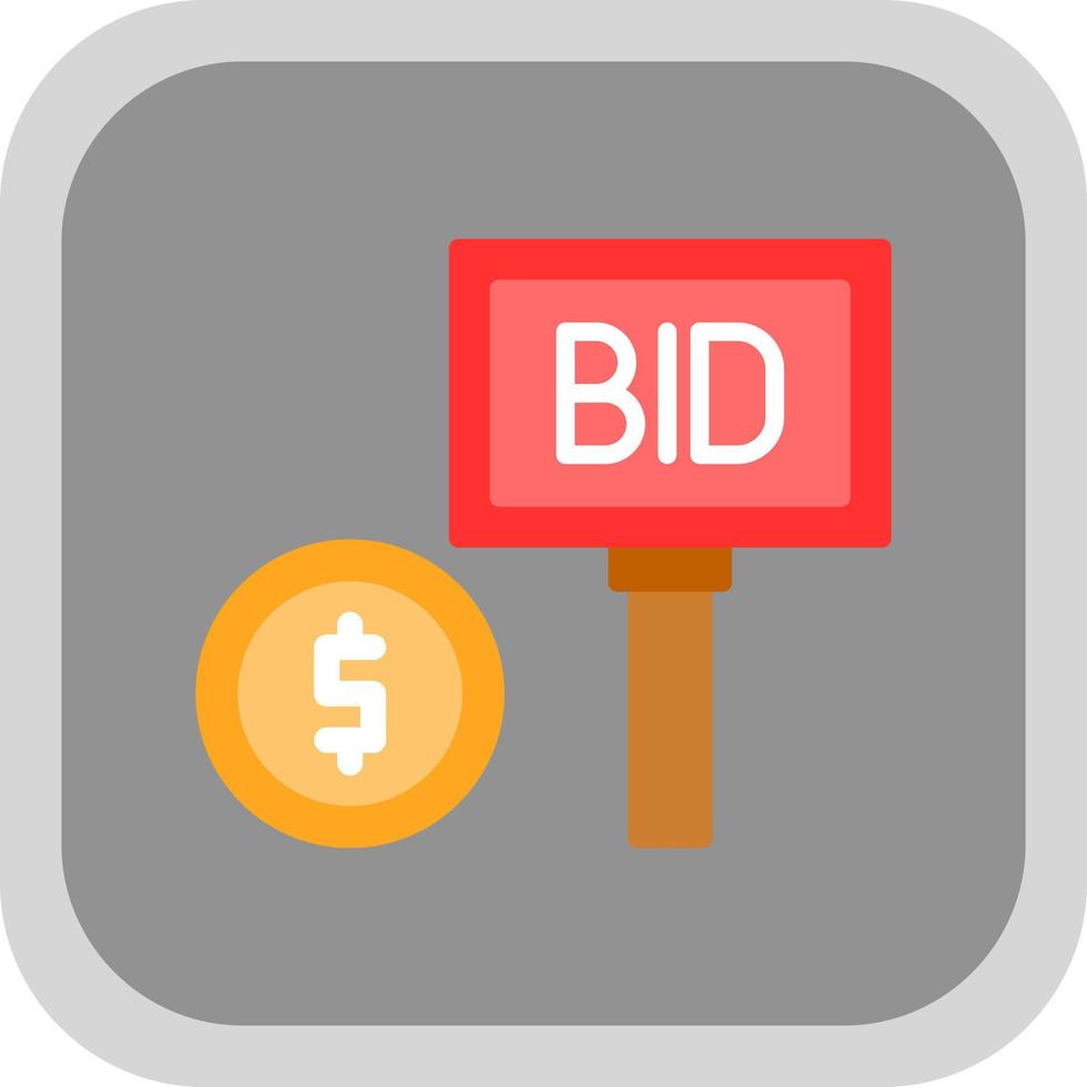 Bid Vector Icon Design