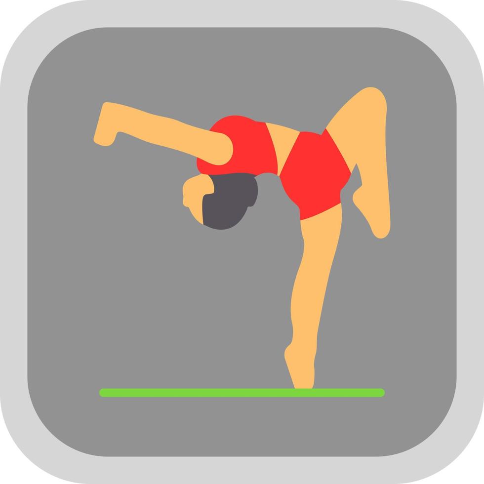 diseño de icono de vector de gimnasta