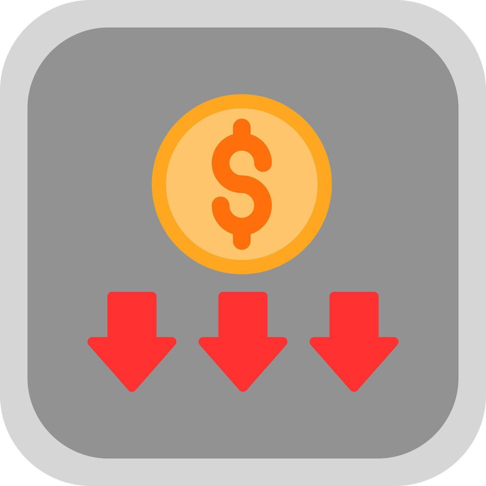 Money Loss Vector Icon Design