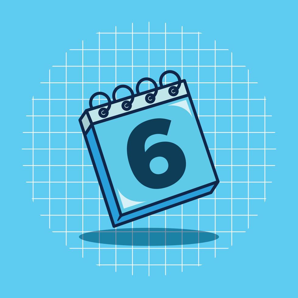 calendario vector dibujos animados icono