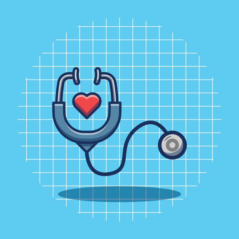 Stethoscope Vector Cartoon Icon